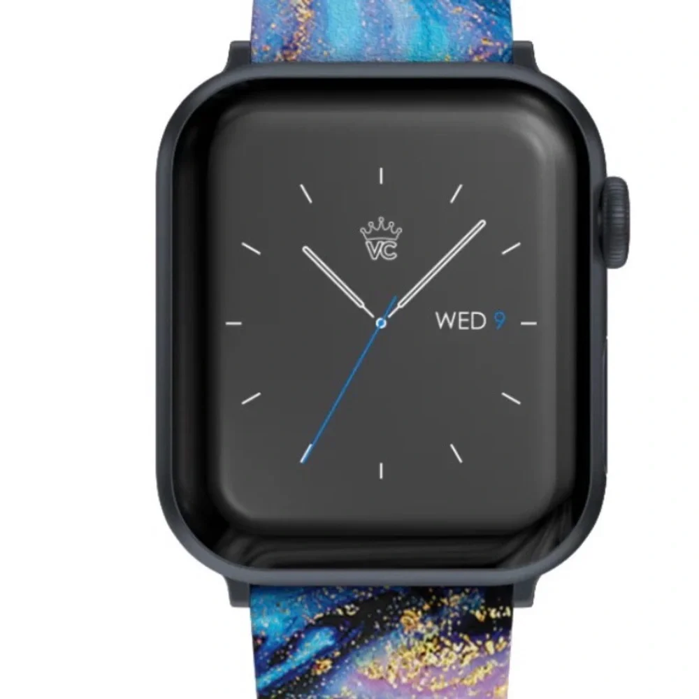 Velvet Caviar Galaxy Glitter Apple Watch Band 38mm/40mm Vegan Leather